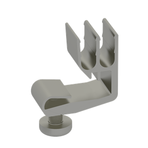 Cable Clip for T-Rail Holding 4 Cables EZ-CC-TR4